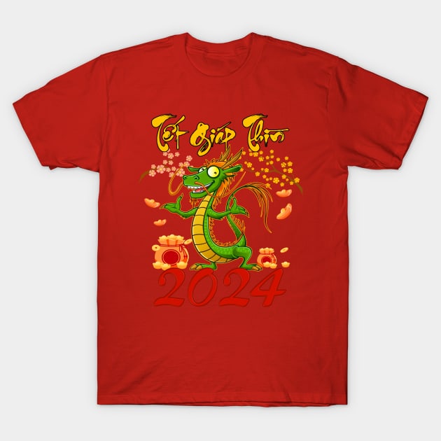 TET GIAP THIN Happy Vietnamese Traditional New Year 2024 T-Shirt by _So who go sayit_